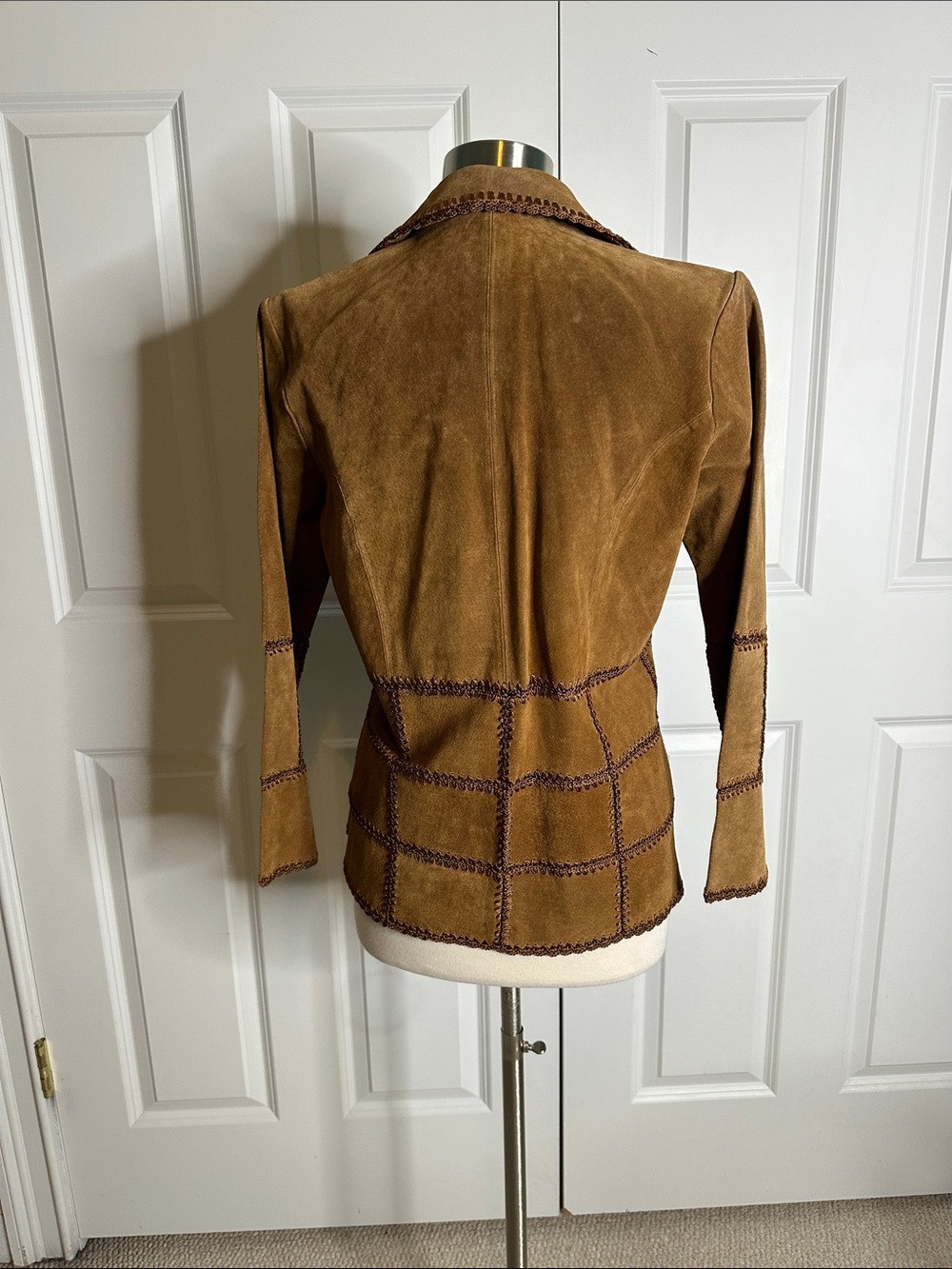 Outbrook Suede leather Blazer Jacket SzSmall - Picture 9 of 11